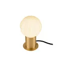 SLV table lamp VARYT round, without shade E14, brass dimmable