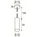 SLV pendant luminaire ENOLA® E27 IP20, dimmable