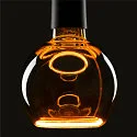 Glødepære FLOATING GLOBE 125 - SMOKEY BLACK- PHASE G125 mat E27 6W 220lm 1900K 330° dæmpbar