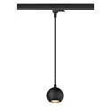 3-faset pendul LIGHT EYE® 90 down, balleformet GU10 IP20, sort mat dæmpbar
