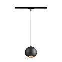 1-faset pendul LIGHT EYE® 150 GU10 IP20, sort dæmpbar