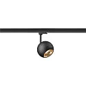 3-faset spot LIGHT EYE® 150 svingbar, drejelig, balleformet GU10 IP20, sort mat dæmpbar
