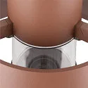 SLV Udendørs stativlampe PHOTONI CYL POLE 75 cylindrisk, slagfast E27 IP65, rust dæmpbar