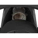SLV Udendørs wall luminaire PHOTONI CYL cylindrisk, halvrund E27 IP65, sort mat dæmpbar