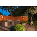 SLV Udendørs wall luminaire PHOTONI CYL cylindrisk, halvrund E27 IP65, sort mat dæmpbar