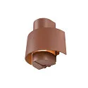 Udendørs wall luminaire PHOTONI CYL cylindrisk, halvrund E27 IP65, rust dæmpbar