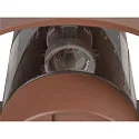 SLV Udendørs wall luminaire PHOTONI CYL cylindrisk, halvrund E27 IP65, rust dæmpbar