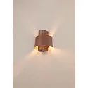 SLV Udendørs wall luminaire PHOTONI CYL cylindrisk, halvrund E27 IP65, rust dæmpbar