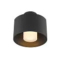 Udendørs loftlampe PHOTONI CYL cylindrisk, med afstandsstykke E27 IP65, sort mat dæmpbar