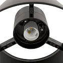 SLV Udendørs loftlampe PHOTONI CYL cylindrisk, med afstandsstykke E27 IP65, sort mat dæmpbar