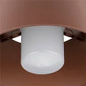 SLV Udendørs loftlampe PHOTONI CYL cylindrisk, med afstandsstykke E27 IP65, rust dæmpbar
