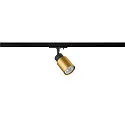 SLV 1-faset spot PURI 2.0 - TUBE cylindrisk, justerbar GU10 IP20, guld, sort dæmpbar