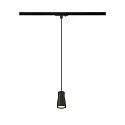 1-phase pendant luminaire PURI 2.0 - DOME half round GU10 IP20, black dimmable