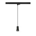 SLV 3-phase pendant luminaire PURI 2.0 - CONE conical GU10 IP20, black dimmable