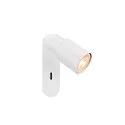 Væg- og Loftlampe PURI 2.0 - TUBE firkantet, med afbryder GU10 IP20, hvid dæmpbar