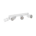 SLV Væg- og Loftlampe PURI 2.0 - TUBE 4-flammer, lang GU10 IP20, hvid dæmpbar