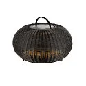 SLV Solar gulvlampe ADEGAN FLAT IP65, sort dæmpbar