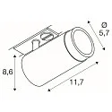 SLV 1-phase spot GRIP! L GU10 swivelling, rotatable GU10 IP20, bronze dimmable