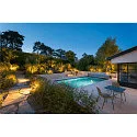 Jordspydslampe SYNA WIDE firkantet, vipbar IP65, sort 