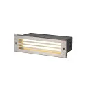 outdoor recessed luminaire BRICK MESH rigid, switchable, wired through IP65