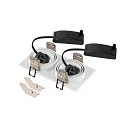 SLV Indbygnings loftlampe NEW TRIA® 155 GU10 2-flammer, drejelig, firkantet GU10 IP20, hvid dæmpbar