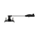 SLV Indbygnings loftlampe NEW TRIA® 155 GU10 2-flammer, drejelig, firkantet GU10 IP20, sort dæmpbar