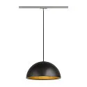 1-faset pendul FORCHINI M 40 TRACK E27 IP20, sort dæmpbar