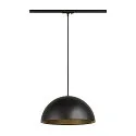 SLV 1-faset pendul FORCHINI M 40 TRACK E27 IP20, sort dæmpbar