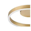 wall and ceiling luminaire ONE PHASE Ø40CM up / down, CCT Switch, ring shape IP20, satined brass dimmable