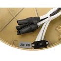 wall and ceiling luminaire ONE PHASE Ø40CM up / down, CCT Switch, ring shape IP20, satined brass dimmable