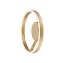 wall and ceiling luminaire ONE PHASE Ø40CM up / down, CCT Switch, ring shape IP20, satined brass dimmable