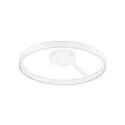 SLV wall and ceiling luminaire ONE PHASE Ø60CM up / down, CCT Switch, ring shape IP20, white matt dimmable