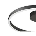 SLV Væg- og Loftlampe ONE PHASE Ø 60CM up / down, CCT Switch, ringform IP20, sort mat dæmpbar