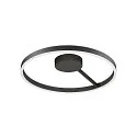 SLV Væg- og Loftlampe ONE PHASE Ø 60CM up / down, CCT Switch, ringform IP20, sort mat dæmpbar