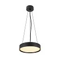 SLV Væg- og Loftlampe DECONA PHASE rund, CCT Switch IP44, sort dæmpbar