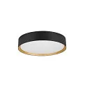 SLV Væg- og Loftlampe DECONA PHASE rund, CCT Switch IP44, guld, sort dæmpbar