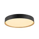 Væg- og Loftlampe DECONA PHASE rund, CCT Switch IP44, guld, sort dæmpbar