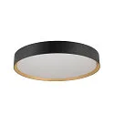 SLV Væg- og Loftlampe DECONA PHASE rund, CCT Switch IP44, guld, sort dæmpbar