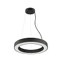 SLV Pendel MEDO® RING 60 PHASE til VDU-arbejdsstation, CCT Switch IP20, sort dæmpbar
