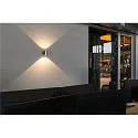 SLV Væglampe OCULUS PHASE DTW UP/DOWN rund, Dim-To-Warm, justerbar IP20, messing børstet dæmpbar