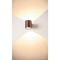 SLV wall luminaire OCULUS PHASE DTW UP/DOWN round, Dim-To-Warm, adjustable IP20, copper dimmable