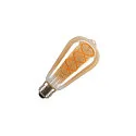 Lyskilde Edison pæreformet ST64 FILAMENT CURLY GOLD omskiftelig ST64 klar E27 4W 250lm 1800K 325° CRI >80 