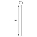 SLV LED tube T8 LED TUBE C T8 EM/M 1200 set of 10 opal G13 16W 2200lm 3000K 180° CRI 80-89