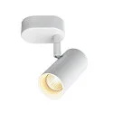 SLV Væg- og Loftlampe NOBLO® SINGLE PHASE DTW 1-flamme, rund, Dim-To-Warm IP20, hvid dæmpbar
