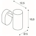 SLV Væg- og Loftlampe NOBLO® SINGLE PHASE DTW 1-flamme, rund, Dim-To-Warm IP20, hvid dæmpbar