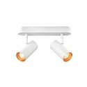 Væg- og Loftlampe NOBLO® DOUBLE PHASE DTW 2-flammer, rund, Dim-To-Warm IP20