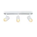 Væg- og Loftlampe NOBLO® TRIPLE PHASE DTW 3-flammer, rund, Dim-To-Warm IP20, hvid dæmpbar