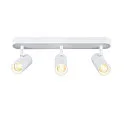 SLV Væg- og Loftlampe NOBLO® TRIPLE PHASE DTW 3-flammer, rund, Dim-To-Warm IP20, hvid dæmpbar