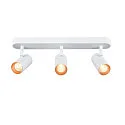 SLV Væg- og Loftlampe NOBLO® TRIPLE PHASE DTW 3-flammer, rund, Dim-To-Warm IP20, hvid dæmpbar