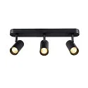 SLV Væg- og Loftlampe NOBLO® TRIPLE PHASE DTW 3-flammer, rund, Dim-To-Warm IP20, sort dæmpbar